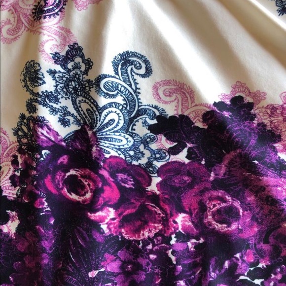 OWIN Purple/white floral dress - Picture 5 of 5
